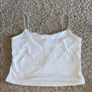 White Spaghetti Strap Tank